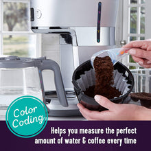 Load image into Gallery viewer, Mr. Coffee Easy Measure 12 Cup Programmable Coffee Maker with Gold Tone Reusable Coffee Filter
