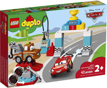 Load image into Gallery viewer, LEGO DUPLO Disney and Pixar Cars Lightning McQueen’s Race Day 10924 Toddler Toy with Lightning McQueen and Mater; Great Gift for Kids Who Love Race Car Toys and Tow Trucks, New 2020 (42 Pieces)