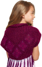 Load image into Gallery viewer, Make It Real – Disney Frozen 2 Queen Iduna's Knitted Shawl . DIY Arts and Crafts Kit Guides Kids to Crochet Queen Iduna’s Shawl with Acrylic Yarn and Magical Frozen 2 Embellishments