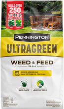 Load image into Gallery viewer, Pennington 100536600 UltraGreen Weed &amp; Feed Lawn Fertilizer, 12.5 LBS, Covers 5000 Sq Ft