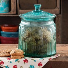 Load image into Gallery viewer, The Pioneer Woman Adeline Cookie Jar Turquoise, 1.0 CT