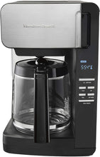 Load image into Gallery viewer, Hamilton Beach 12-Cup Programmable Ultra Coffee Maker with Easy Access, Black &amp; Stainless 46203