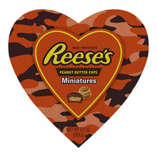 Load image into Gallery viewer, Reese's, Valentine's Peanut Butter Cup Miniatures Heart Shaped Camo Box, 9.3 Oz.