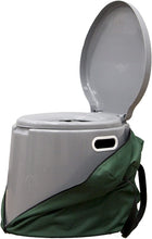 Load image into Gallery viewer, PLAYBERG Portable Travel Toilet for Camping and Hiking (Toilet with Case), Gray, 17" W x 16" D x 14" H