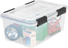 Load image into Gallery viewer, IRIS Quart WEATHERTIGHT Storage Box Clear