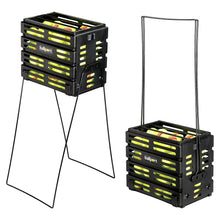 Load image into Gallery viewer, Tourna Ballport Tennis Ball Hopper Holds 80 Balls Durable and Lightweight – Black