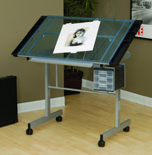 Load image into Gallery viewer, Studio Designs 10053  Vision Craft Station in Silver / Blue Glass