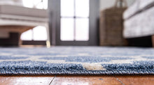 Load image into Gallery viewer, Unique Loom Trellis Collection Moroccan Lattice Light Blue Area Rug (5' x 8')