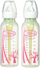 Load image into Gallery viewer, Dr. Brown&#39;s 8 oz SN Pink Deco Bottles &amp; Pacifier Gift Set