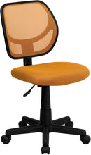 Load image into Gallery viewer, Flash Furniture Low Back Black Mesh Swivel Task Office Chair with Curved Square Back
