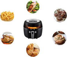 Load image into Gallery viewer, UNIQUE!!! Emerald 6.5 Liter Rotating Air Fryer with Digital LED Timer and Temperature Control- 1350 Watts (1808)