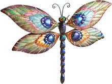 Load image into Gallery viewer, Sunjoy D110007900 Gidley Decorative Butterfly and Dragonfly Wall Art, Multi-Color