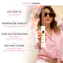 Load image into Gallery viewer, Unplugged Beauty Cordless 1 Inch Clipless Curling Wand – Hair Styling – Hair Styling Tools – Titanium Wand