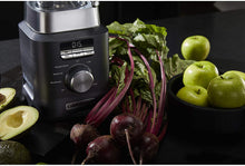 Load image into Gallery viewer, Calphalon Auto-Speed 2-Liter Blender with Blend-N-Go Smoothie Cup, Dark Stainless Steel