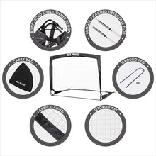 Load image into Gallery viewer, NET PLAYZ 4ftx3ft Easy Fold-Up Portable Training Soccer Goal, Set of 2