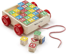 Load image into Gallery viewer, Melissa &amp; Doug Classic ABC Block Cart