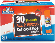 Load image into Gallery viewer, Elmer&#39;s All Purpose School Glue Sticks, Washable, 7 Gram, 30 Count