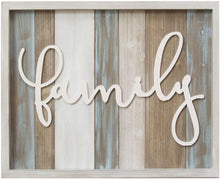 Load image into Gallery viewer, Stratton Home Decor Rustic Family Wood Wall Decor, 20.00 W X 1.00 D X 16.00 H, Multi