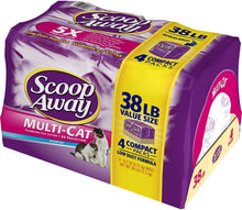 Load image into Gallery viewer, Scoop Away Multi-Cat, Scented Cat Litter, 38 Pounds (1)