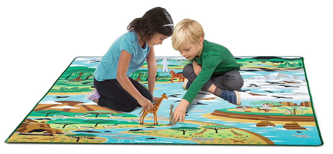 Melissa & Doug Jumbo Habitats Activity Rug, 58 x 79