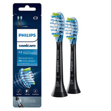Load image into Gallery viewer, Philips Sonicare Premium Plaque Control replacement toothbrush heads, HX9044/95, BrushSync technology, Black 4-pk