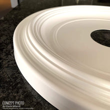 Load image into Gallery viewer, Ekena Millwork CMP10TR 10&quot;OD x 3 1/2&quot;ID x 1 8&quot;P Traditional Ceiling Medallion (Fits Canopies up to 3 1/2&quot;)