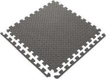 Load image into Gallery viewer, Ottomanson Multipurpose Anti-Fatigue Exercise Puzzle Interlocking EVA Tiles-24 Sq. Ft. (Black) Foam Mat, 24 SQFT (6 Tiles + Borders)