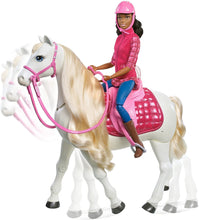 Load image into Gallery viewer, Barbie Dream Horse &amp; Black Hair Doll