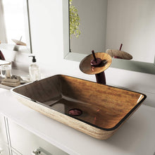 Load image into Gallery viewer, VIGO Icicles Glass Vessel Bathroom Sink
