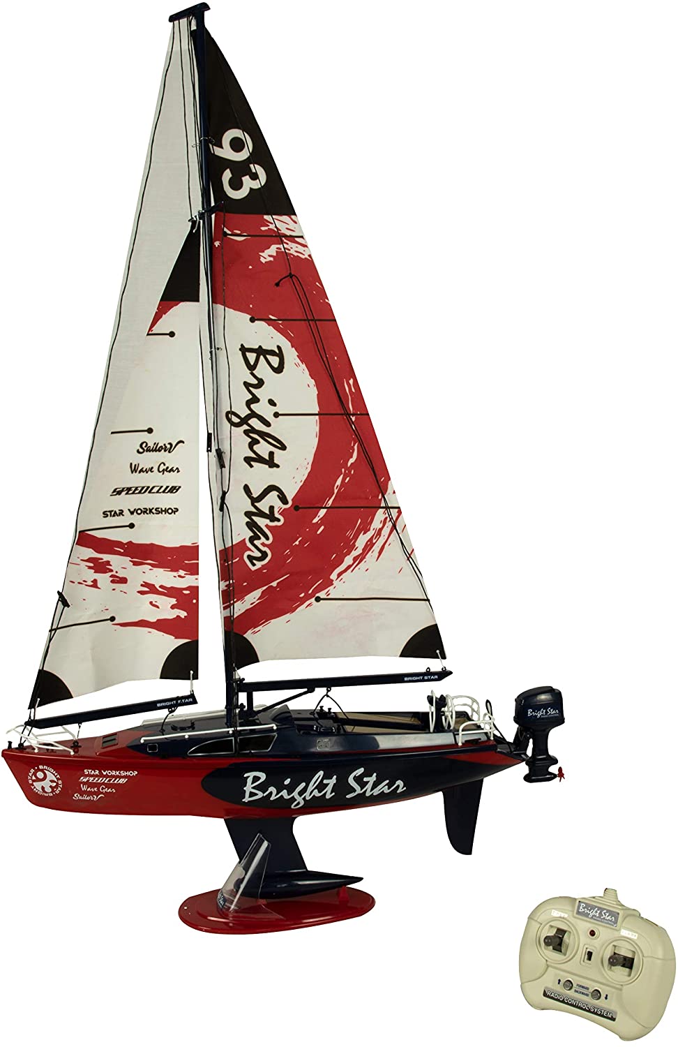 Golden Bright Full Function Radio Control Boat Vehicle, Red