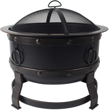 Load image into Gallery viewer, Pleasant Hearth OFW307R Killian fire Pit, Rubbed Bronze