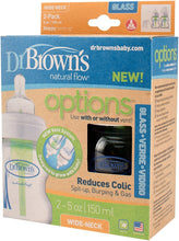 Load image into Gallery viewer, Dr. Brown&#39;s Options Wide Neck Glass Bottles, 5 Ounce