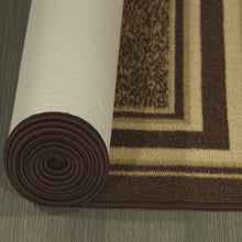 Load image into Gallery viewer, Ottomanson Ottohome Collection Contemporary Bordered Design Non-Slip Rubber Backing Area Rug-