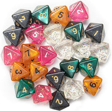 Load image into Gallery viewer, Wiz Dice 25 Pack of Random D8 Polyhedral Dice in Multiple Colors