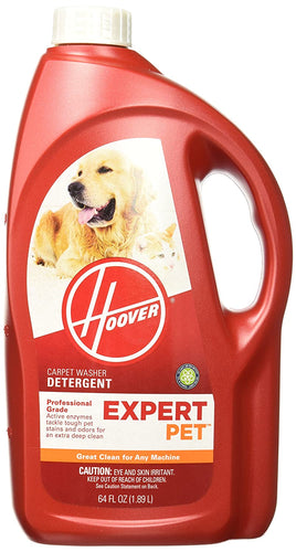 Hoover Expert Pet 64 Ounce Carpet Washer Liquid Detergent, AH15072, 64 oz