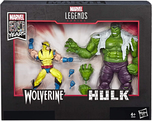 Hasbro Marvel Legends Wolverine and Hulk 6-Inch Action Figure 2-Pac Standard
