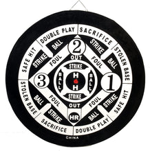 Load image into Gallery viewer, CLASSIC OLD ENGLISH STYLE 18 INCH DOUBLE SIDED DARTBOARD + 6 BRASS DARTS