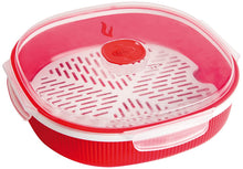 Load image into Gallery viewer, Snips Microwave Cookware Steamer, 67.6 Oz./8.45 Cups, Red