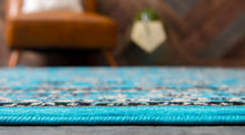 Load image into Gallery viewer, Unique Loom Kashan Collection Traditional Floral Overall Pattern with Border Black Area Rug