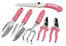 Load image into Gallery viewer, Apollo Precision Tools DT3706P Garden Tool Kit, Pink, 6-Piece, Donation Made to Breast Cancer Research
