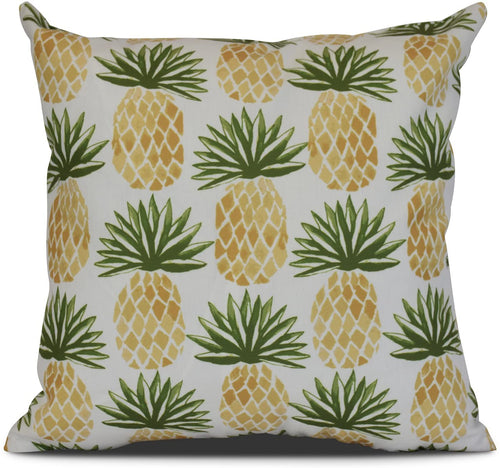 E by design Pineapple Stripes Geometric Print Pillow