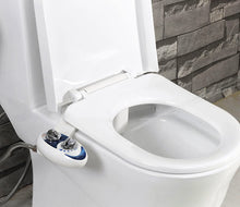 Load image into Gallery viewer, Luxe Bidet Neo 120 - Self Cleaning Nozzle - Fresh Water Non-Electric Mechanical Bidet Toilet Attachment (blue and white)