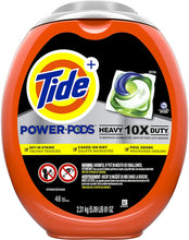 Load image into Gallery viewer, Tide Power pods Laundry Detergent Liquid pacs, 10x Heavy Duty for Impossible Stains, 48 Count