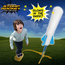 Load image into Gallery viewer, Stomp Rocket The Original Jr. Glow Rocket and Rocket Refill Pack, 7 Rockets and Toy Rocket Launcher - Outdoor Rocket Toy Gift for Boys and Girls Ages 3 Years and Up