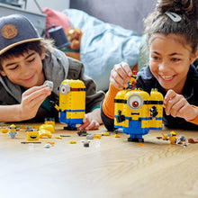 Load image into Gallery viewer, LEGO Minions: Brick-Built Minions and Their Lair (75551) Building Kit for Kids, Great Birthday Present for Kids Who Love Minion Toys and Kevin, Bob and Stuart Minion Characters, New 2020 (876 Pieces)