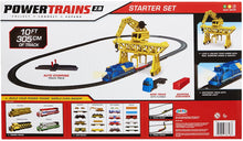 Load image into Gallery viewer, Power Trains Starter Set with Port Cargo Loader Crane Train Play Set