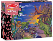 Load image into Gallery viewer, Melissa &amp; Doug Land of Dinosaurs Jigsaw Puzzle (60 pieces)