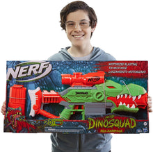 Load image into Gallery viewer, NERF DinoSquad Rex-Rampage Motorized Dart Blaster, 10-Dart Clip, 20 Official Darts, 10-Dart Storage- T-Rex Dinosaur Design