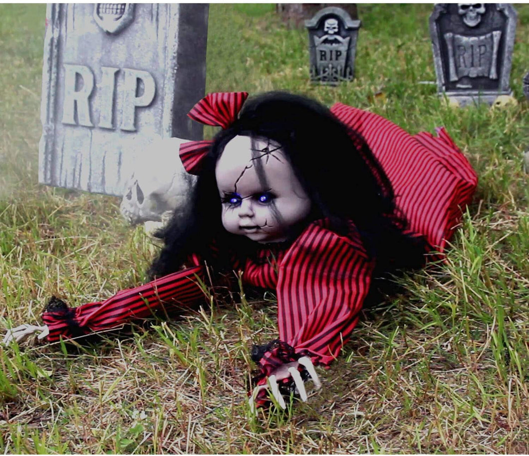 Haunted Hill Farm HHGBZOMB-1LSA 63 in. Animatronic Witch, Color 1