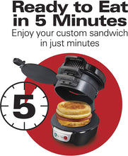 Load image into Gallery viewer, Hamilton Beach Breakfast Electric Sandwich Maker